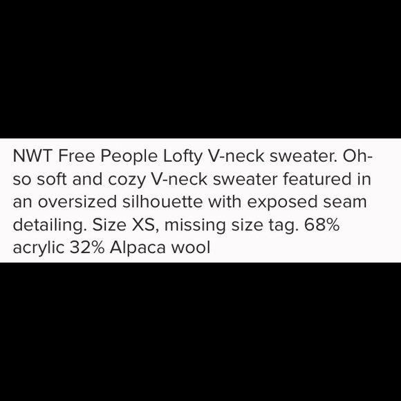 Free People Lofty V neck sweater - Picture 4 of 4